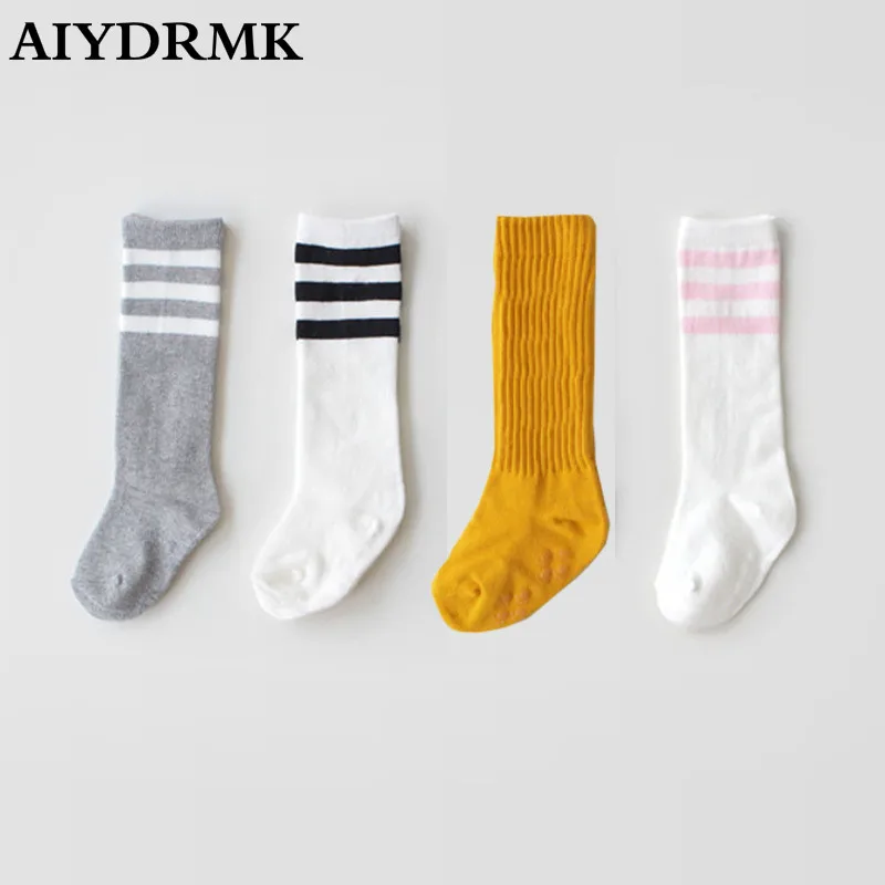 

Girls Stockings Unisex Baby Long Socks Infant Toddler Knee High Socks for Baby Boy Girl Striped Leg Warmer Cotton Warm Socks