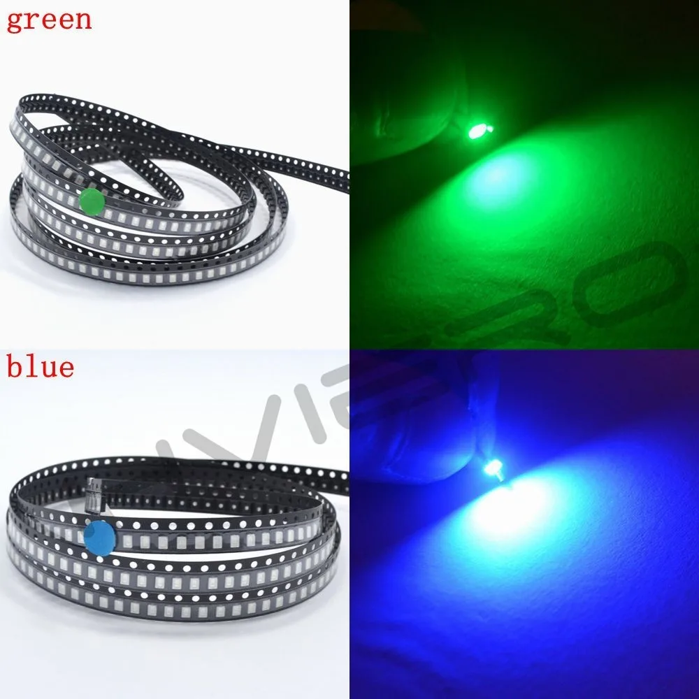 Hviero 3020pcs 3020 UV SMD/SMT  Diode LED PLCC-6 3-CHIPS Super Bright lamp light Diodes green product