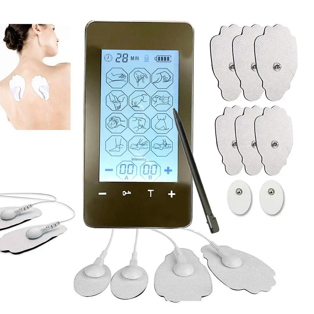 

TENS Mini EMS Muscle Stimulator Portable Health Body Massage12 Modes Unit Electronic Pulse Physiotherapy Therapy Pain Relief