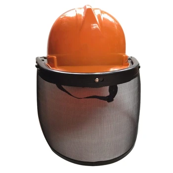 

Chainsaw Helmet Face Shield Protection With Mesh Visor Trimmer Forestry Mower Face Protective Mask