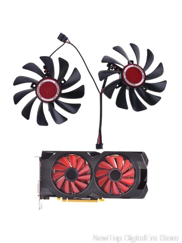 2pcs 95mm FDC10U12S9-C CF1010U12S Cooler Fan for XFX Radeon RX580 RX590 Graphics Card Cooling Fan O15 20