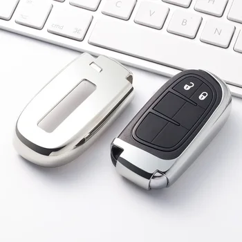 

TPU key cover case for Jeep Renegade Grand Cherokee For Dodge Journey Charger for Chrysler 300C 200 300 Fiat Freemont key fob