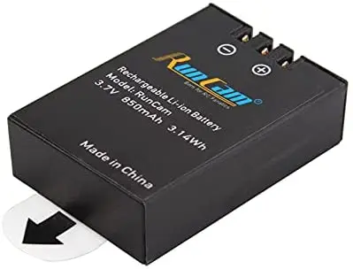 RUNCAM SCOPE LITE ランカム スコープ ライト　バッテリー2個 Amazon.com : RunCam 850mAh 3.7V Removable Camera Battery 6 2