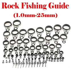 Full-size Fishing Accessories Rock Fishing Guide Combination Set Line Ring Guide Ring Accessories Stainless Steel Ceramic Guide