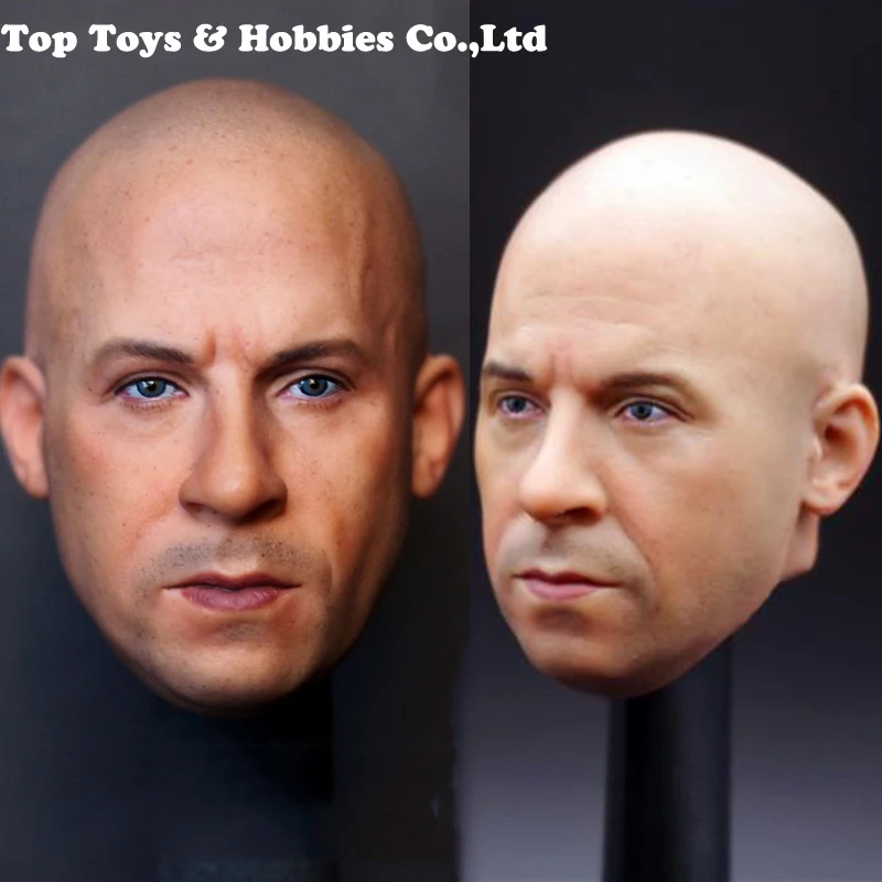 1/6 шкала Мужская голова скульптура moive star1/6 ACE драйвер Macho Mr. Vin дизельная голова жажда скульптурная лысая модель подходит для 1" фигуры тела