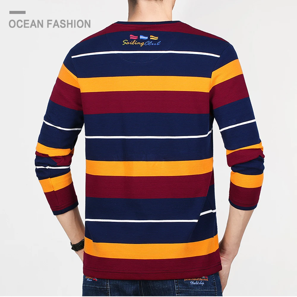 Брюс и Акула длинный рукав для мужчин размера плюс M To3XL 4XL хлопок 95% Модная Повседневная Лучшая мужская рубашка поло с вышивкой в полоску круглый 2351