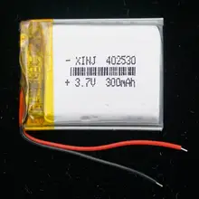 XINJ 3,7 V 300mAh LiPo литиевая полимерная аккумуляторная батарея Lipo 402530 для gps Sat Nav Автомобильная камера dvc DVR рекордер для вождения DIY