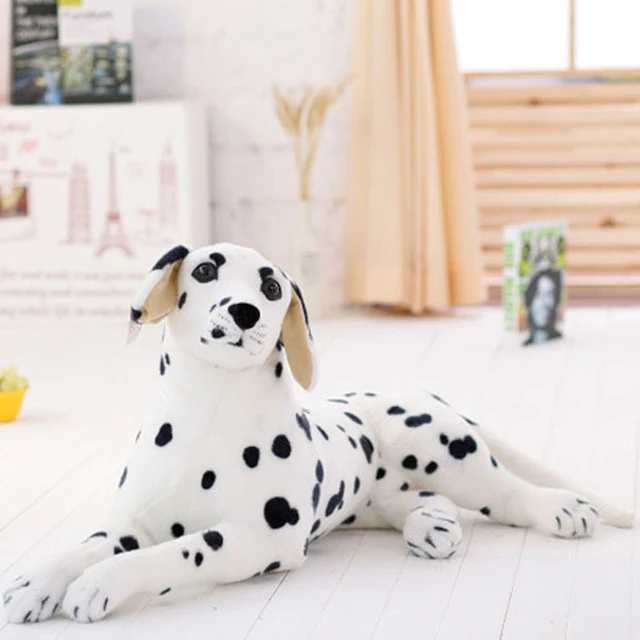 Peluche chien dalmatien en peluche, jouet de simulation d'angidog, animaux en peluche – Image 4