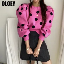 

2021 Autumn Winter Women Sweater Women Clothing Knitted Loose Sweater Knitting Wool Oversize Pullover Women Sweaters Girls Thick