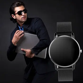 

Y9 Smart Watch Men Waterproof Slim Metal Body Milanese Strap Replaceable Heart Rate Monitor Blood Pressure Smartwatch Women