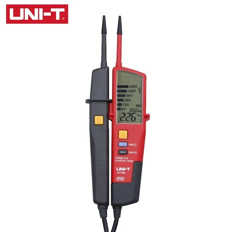 UNI-T UT18D Voltage and Continuity Testers LED/LCD Display Voltage Continuity Testers Auto Range Volt Detectors Pen