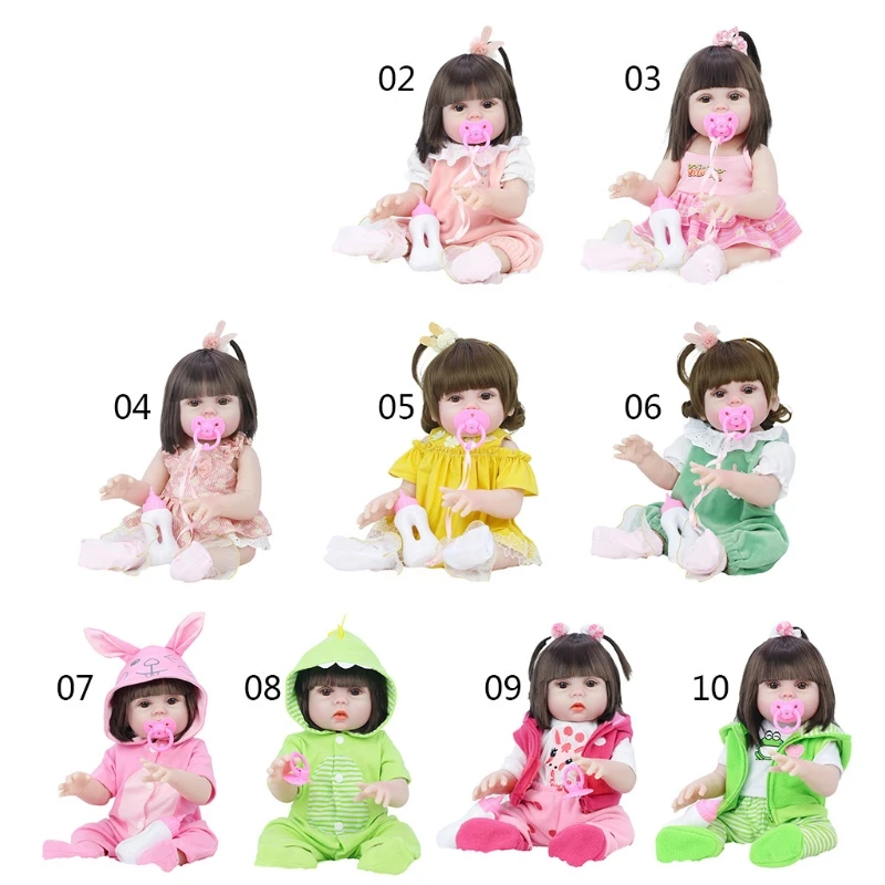 Baby Simulation Doll 53CM Humanoid Toy Silicone Reborn Realistic Drinking Water Pee Lifelike Newborn Feeding Bathing | Игрушки и хобби