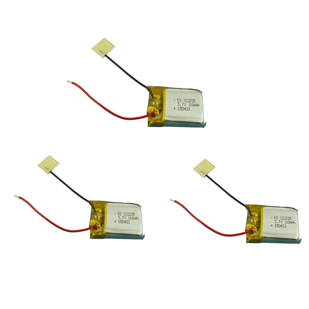 

3.7V 180mAh Lipo Battery for Syma S107 S107G S108 RC Helicopter Lipo battery 3.7V 602025 For Skytech M3 m3 Replacement Parts