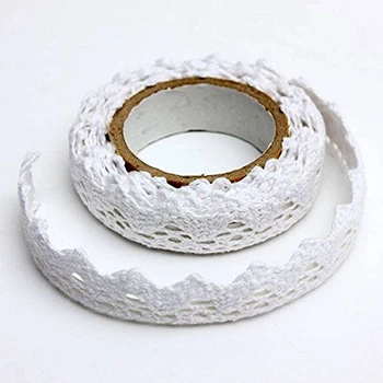 

New 1x Decoration Band Christmas Ribbon Lace Wedding Gift on 1.8 * 170cm White