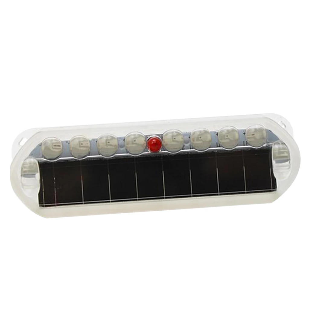 Safety Solar Bicycle LED Warning Light Rear Lamp Headlight for Anti-collision Car