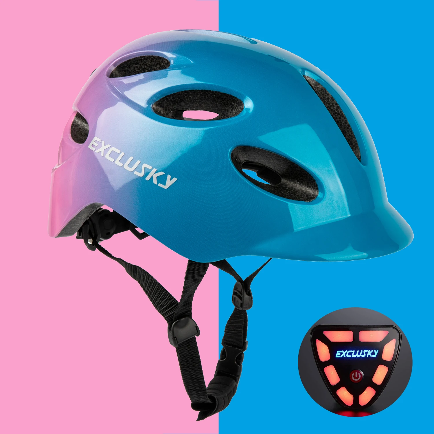 Exclusky Hot Sale Adults Bike Light Helmet With USB LED Urban Bicycle Helmets Cycle Caps Safety