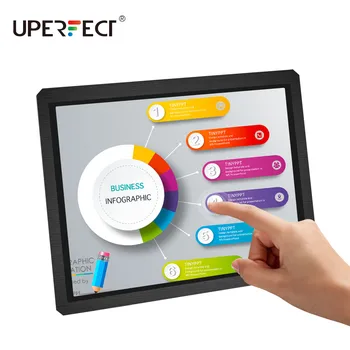

UPERFECT 12.3"Touch Monitor Computer Display 1600×1200 Portable Monitor Capacitive External Screen 4:3 with HDMI DVI VGA For PC