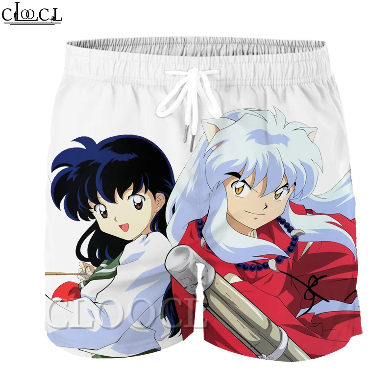 CLOOCL/Детские короткие штаны с японским аниме Inuyasha повседневные милые 3D принтом