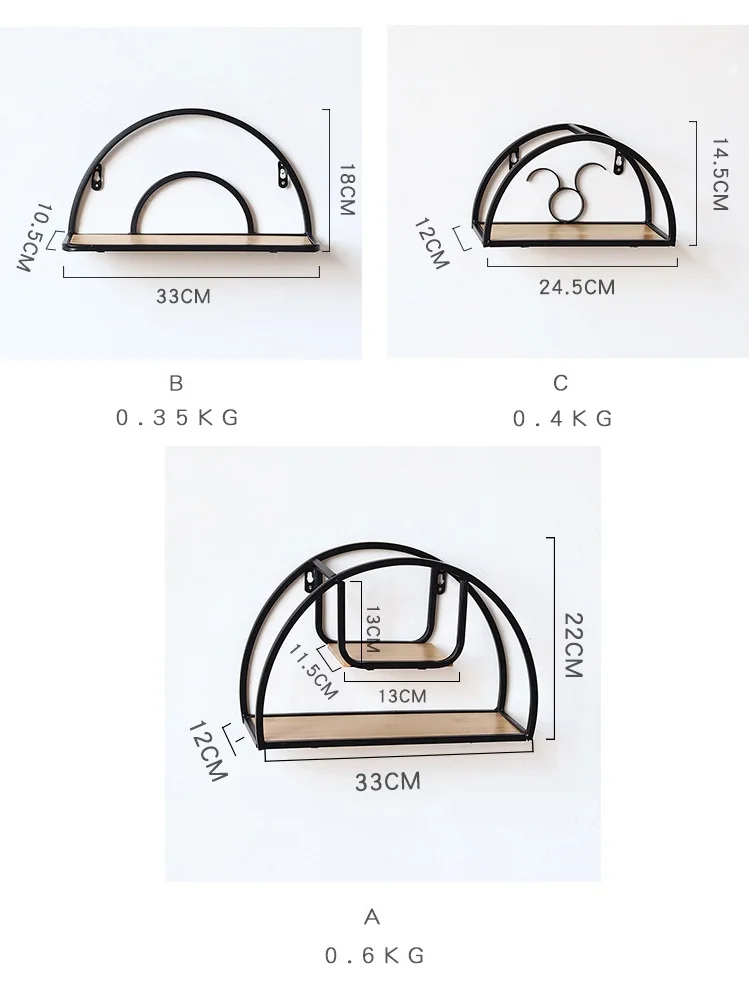 Плавающие полки настенные, Декор для дома из железа и дерева настенные полки для гостиной, спальни, ванной комнаты