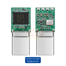 5Pcs Hifi Type-C Chip Audio Hoofdtelefoon Plug ALC5686 Digitale Dac Decodering Lossless Geluidskwaliteit 32bit 384Khz usb C Adapter Zilver