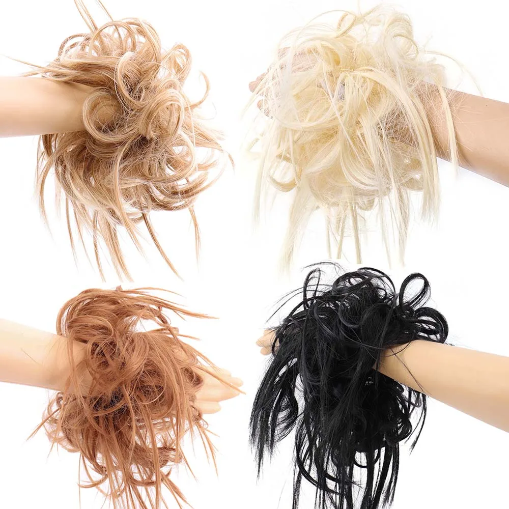 TALANG Messy Scrunchie Chignon волосы пучок прямой эластичный пояс шиньон для создания