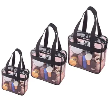 

2020 PVC Clear Tote Portable See Through Gym/Cosmetic Toiletry Bag Travel Storage Bag Cosmetic Toiletry Bag