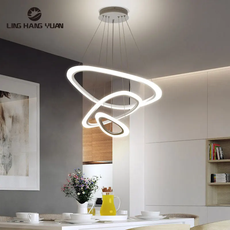 

White Modern Led Pendant Light Hanging Lamp For Living room Dining room Kitchen Bedroom Ceiling Led Pendant Lamp Luminaires