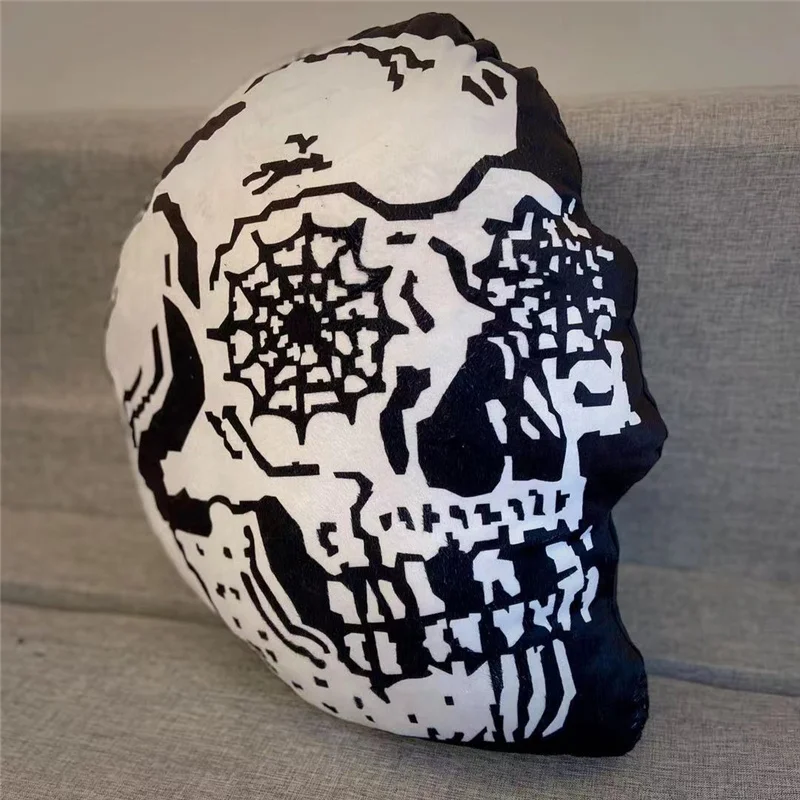 Home Decor Cojines Decorativos Skull Coffin Coussin Living Room Skull Personality Decoration Gift Retro Tattoo Decoracao Pillow