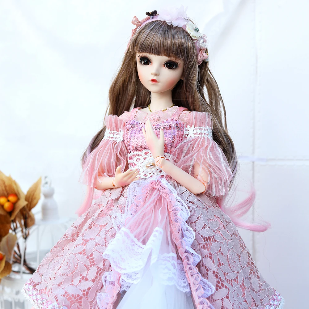 Boneca de jogo de boneca de 3x 10 polegadas bjd com maquiagem de vestido de  moda & brinquedo de cabelo liso - AliExpress