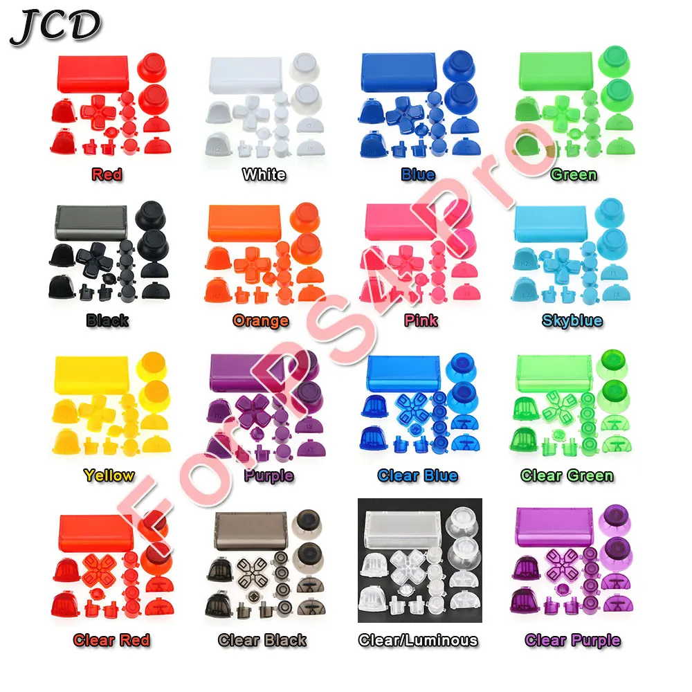 JCD полный комплект джойстик шапки D pad R1 L1 R2 L2 направление ключевые кнопки ABXY для Sony