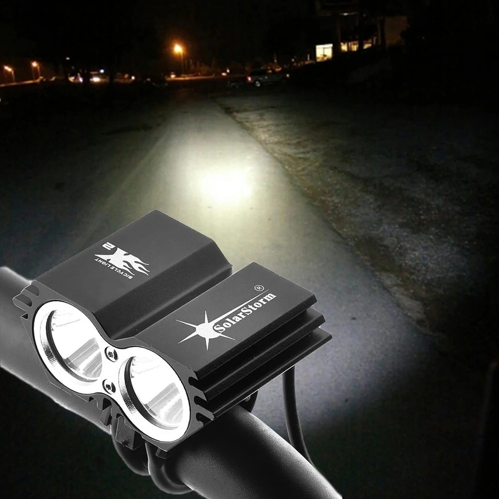 

1500 Lumens 2x U2 LED SolarStorm Cycling Bike Headlight Mountain Bike Headlight Waterproof Headlight Headlight