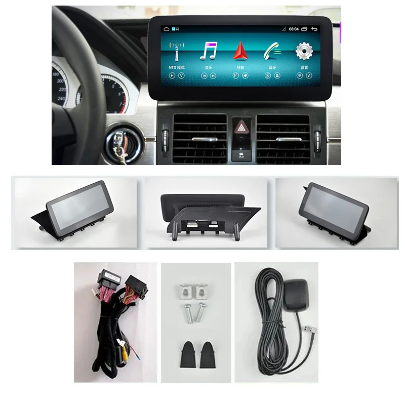 Автомобильный монитор Bonroad 10 25 дюйма android 0 для Mercedes Benz GLK Class X204 2008 2015 с gps bluetooth