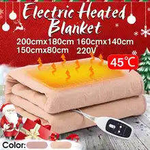 Водонепроницаемое электрическое одеяло одиночное двойное 220V электроодеяло коврик 4 файла для спальни ковер с подогревом