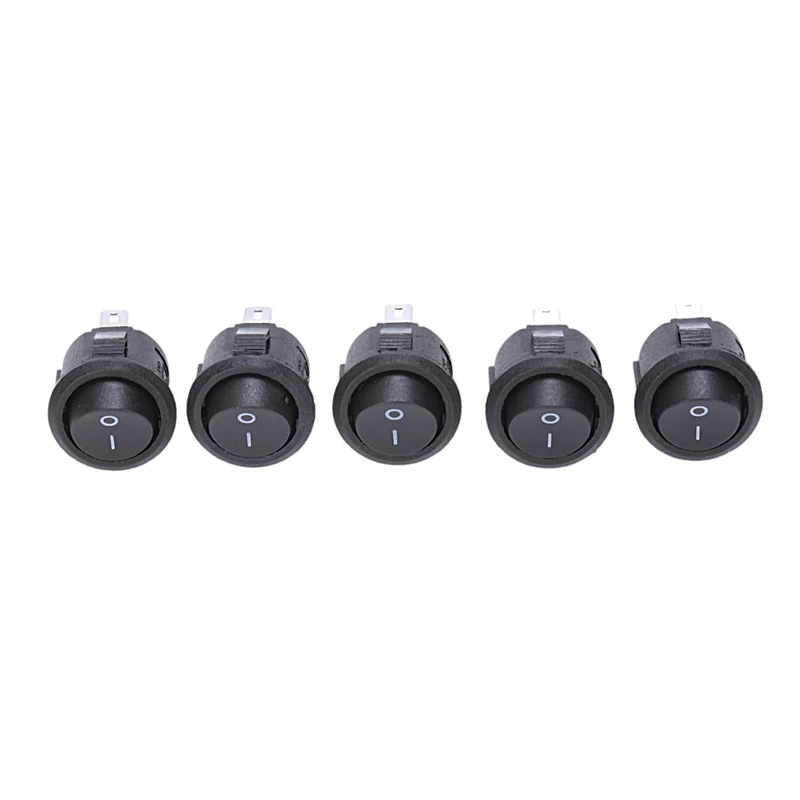 Top-5Pcs DC1-6V/3 в 17000-18000 об/мин микро-мотор для модели автомобиля игрушки и 5 шт. SPST черный круглый Кулисный Переключатель AC 6A/125 В 3A/250 В