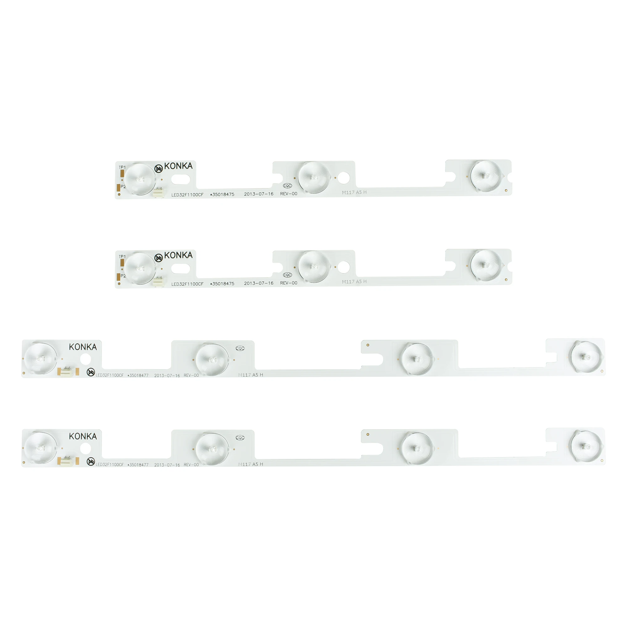4PCS (2*4 LEDS + 2*3 LEDs ) New LED Backlight strip For Konka LED32F1100cf  35018476 35018478 35018475 35018477 35018481