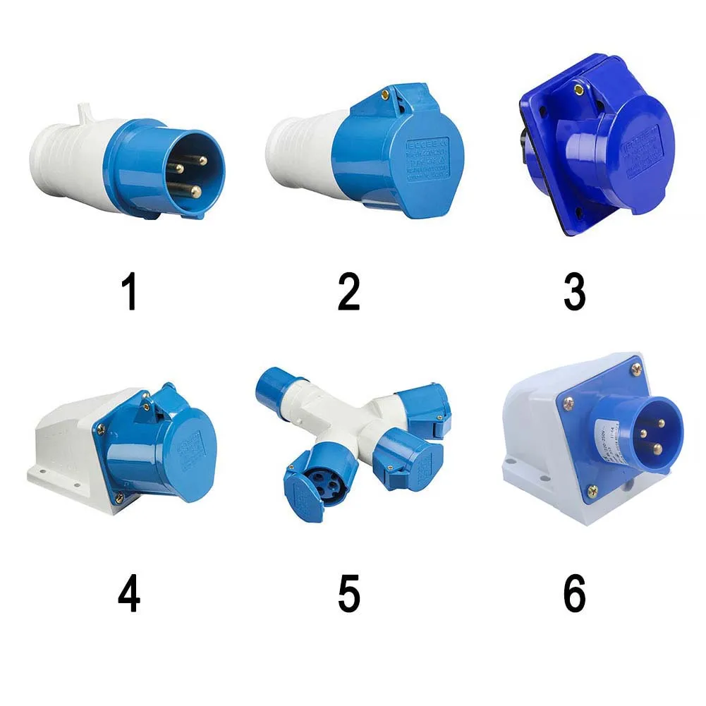 IP44BuildingIndustrialSiteWork240V16A3PinIndustrialPlugSocketNew
