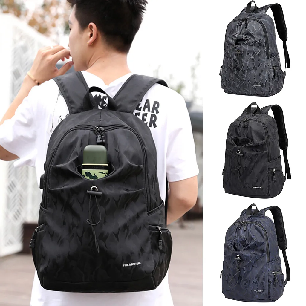 Aelicy мужской рюкзак для ноутбука камуфляж Mochila Escolar Водонепроницаемый Школьный рюкзак сумка для подросткового мальчика Оксфорд Дорожная сумка