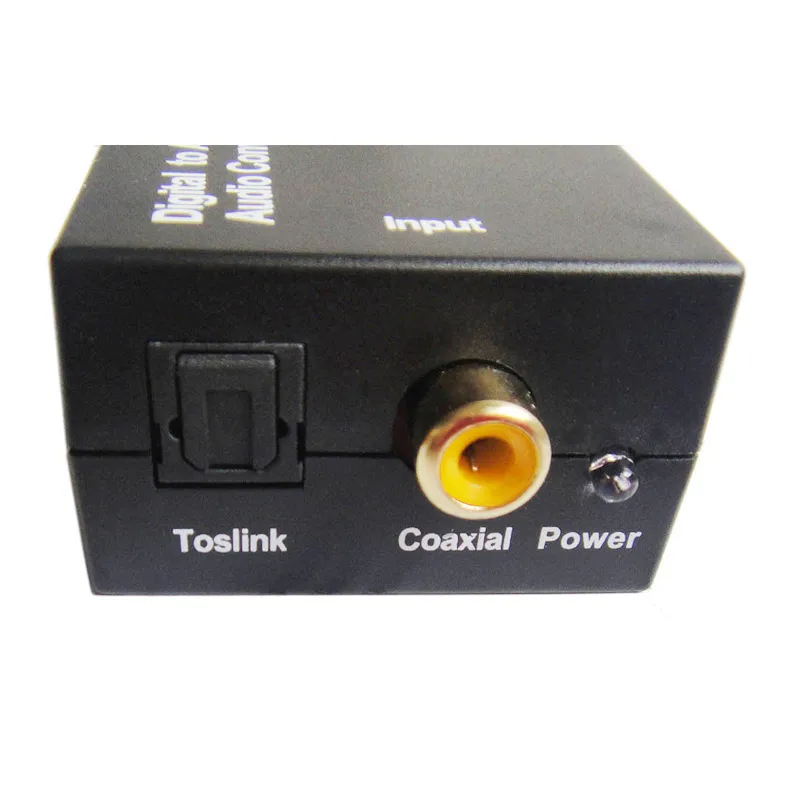 EDD Цифровой оптический Toslink SPDIF коаксиальный аналоговый L/R RCA аудио конвертер адаптер