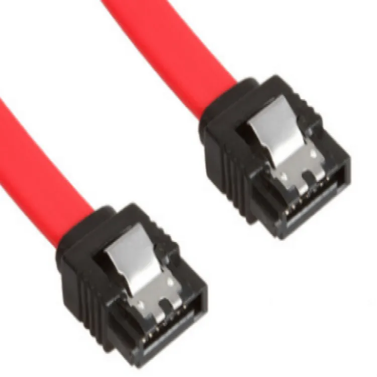 

RIVOER 7p hard disk data cable 180 degrees to 180 degrees two straight nose projectile SATA