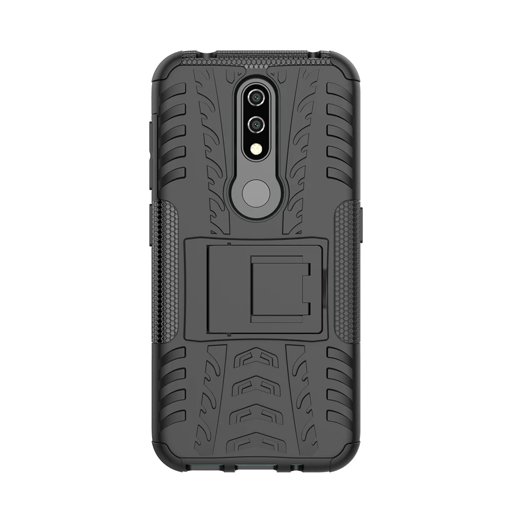 Чехол из ТПУ и поликарбоната для Nokia 4 2 гибридный сверхпрочный армированный чехол