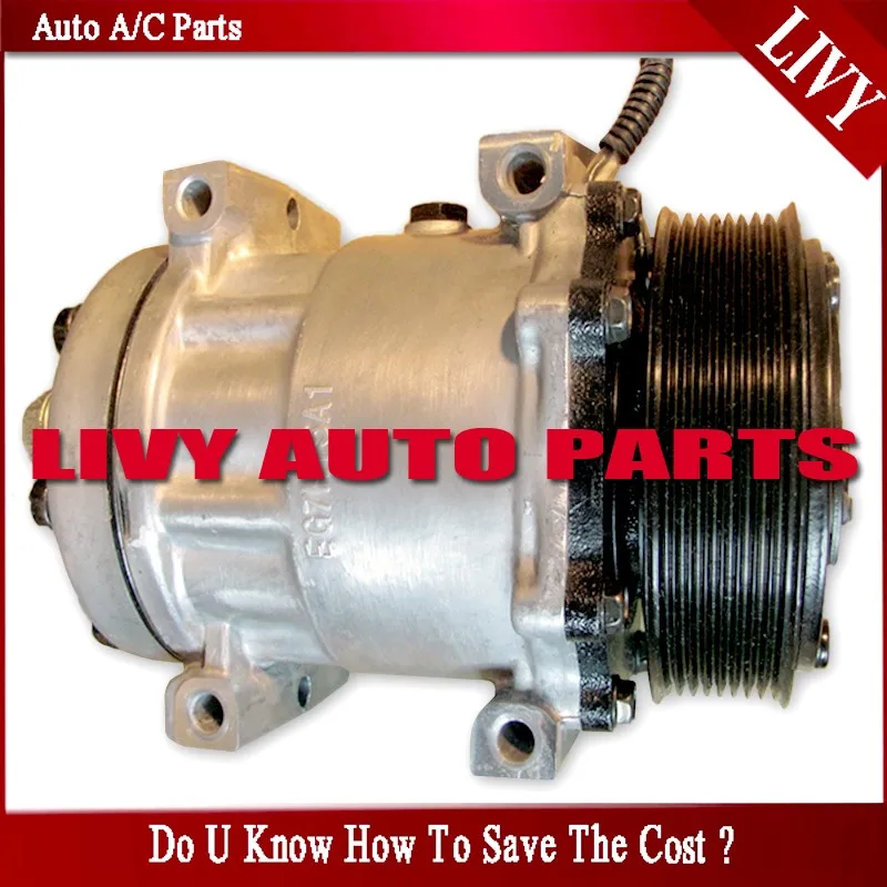 7 SD7H15 SD709 AC Compressor For Freightliner Volvo Trucks sanden 4776 4421 4482 4885