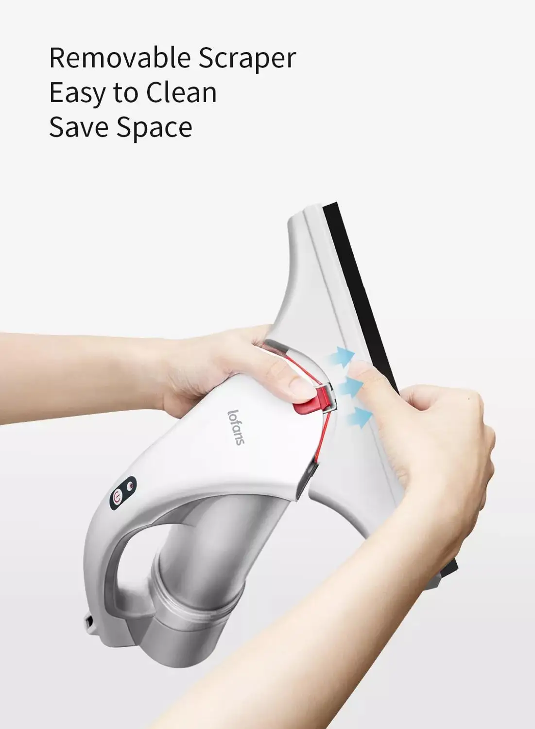 Original Xiaomi Lofans Wireless Hand-held Glass Cleaner Spray Rub Scrape 3 in 1 Cordless Rechargeab
