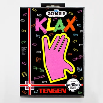 

Klax with Retail Box 16bit MD Game Card For Sega Mega Drive/ Genesis