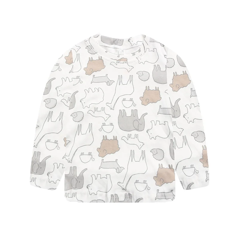 Коллекция года, весенне-Осенняя детская футболка для мальчиков и девочек модные полосатые футболки с длинными рукавами для малышей хлопковая детская футболка топы с круглым вырезом - Цвет: Style 7