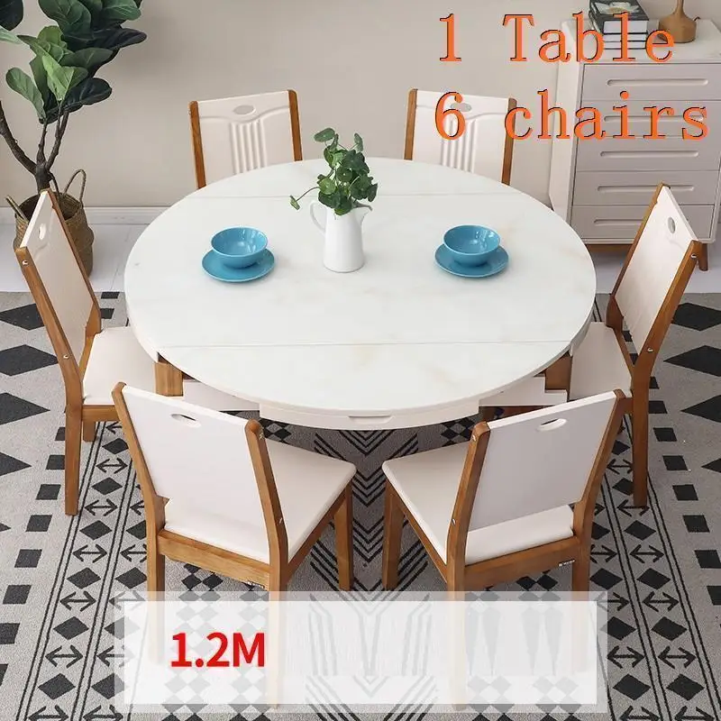 Набор Juego Pliante Sala De Jantar Marmol Tafel Tisch Yemek Masasi Comedores Mueble Wood Mesa Comedor Tablo стол обеденный стол - Цвет: Version G