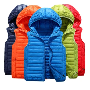 

Fashion Children Boys Jacket Sleeveless Vest Spring Thermal Soft Vests Casual Coats Male Cotton Dad Vest BoysThicken Waistcoat