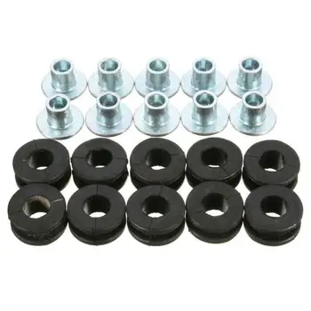 

10Pcs Motorcycle M6 Rubber Grommets Bolt Pressure Relief Cushion Kit Replacement