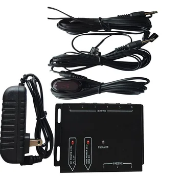 

Extender Kit Stereo 30mA 6 Emitters 12VDC IR Transceiver Satellite TV Devices Remote Control Repeater Cable Box DVD Player