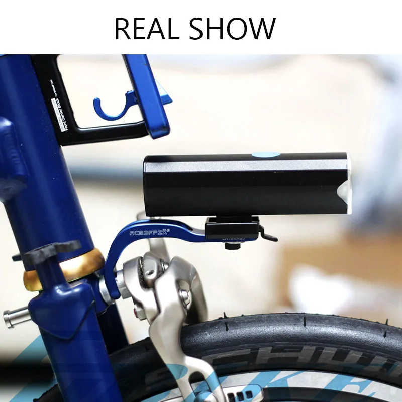 Aceoffix Ultralight 13g Front Light Bracket Holder for Folding Bike CNC