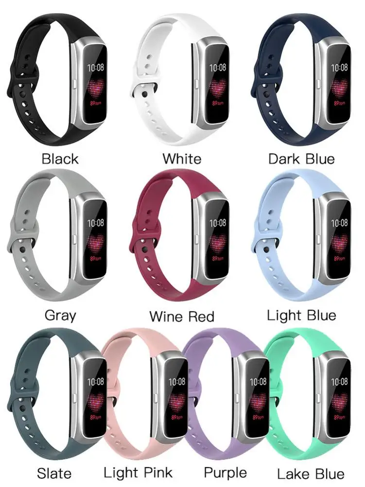 Силиконовые спортивные часы ремешок на запястье ремешок для samsung Galaxy Fit SM-R370 смарт-браслет Ремешки для наручных часов аксессуары
